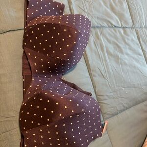 Cacique Polka Dot Balconette Bra